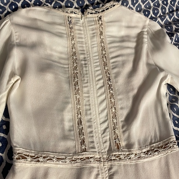 For Love of Lemons beige lace hippie boho dress. M - Picture 8 of 15
